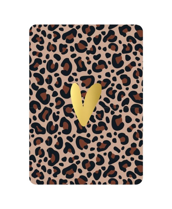 KP Kaart A6 `Panterprint` leopard mokka bruin zwart - Afbeelding 1