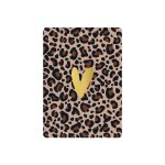 KP klein kaartje A7 , `Panterprint` leopard mokka bruin zwart