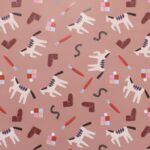 Kadopapier / inpakpapier `Het paard van sinterklaas`  ( 30cmx1meter )