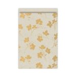 Kadozakje, Large 17cmx25 cm `Classic flowers` grasspaper / goud` ( per stuk )