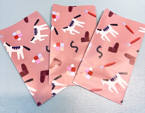 Kadozakje, Medium 12cmx19cm `Het paard van sinterklaas`  ( per stuk ) - Afbeelding 1