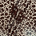 Kadopapier / inpakpapier `Panterprint beige basis bruine opdruk` ( 30cmx1meter )