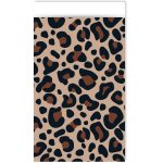 Kadozakje, Medium 12cmx19cm `Leopard panter print` beige bruin zwart ( per stuk )