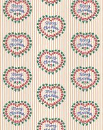 Kadozakje, Medium 12cmx19cm `Solo hearts` kleine hartjes goud / zand` per stuk ) - Afbeelding 2