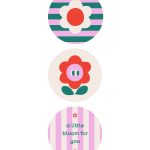 Sticker rond 50mm `A little bloom for you`   ( mix van 10 stuks )