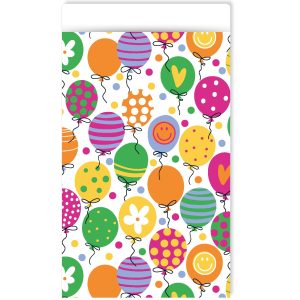 Kadozakje, Medium 12cmx19cm `Ballonnen feest`   ( per stuk )
