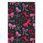 Kadozakje, Large 17cmx25 cm `Strikken roze / rood` op donkere basis   ( per stuk )