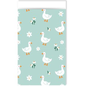 Kadozakje, Medium 12cmx19cm `Little goose` gansje mint ( per stuk )