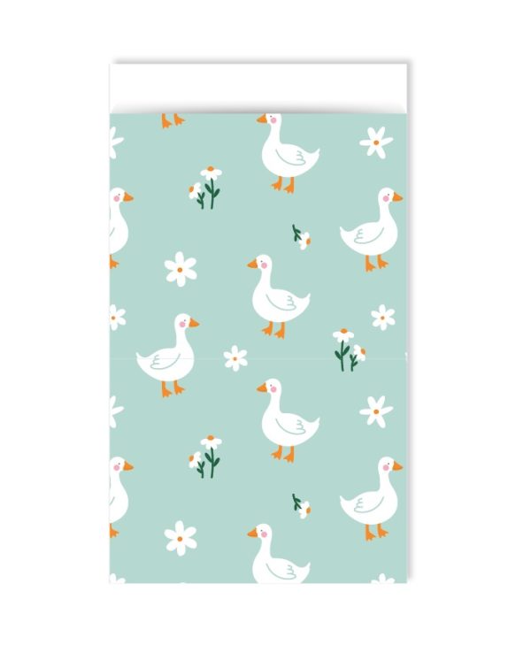 Kadozakje, Medium 12cmx19cm `Little goose` gansje mint ( per stuk ) - Afbeelding 1
