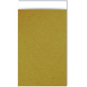 Kadozakje, Medium 12cmx19cm `Kraft effen goud`  ( per stuk )