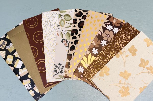Kadozakjes SET, Medium 12cmx19cm `Warm` 10 zakjes - Afbeelding 1