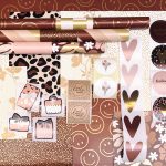 Inpakset `Herfst` bruin mokka beige goud