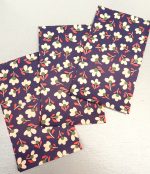 Kadozakje, Medium 12cmx19cm `Flower dusky sky` blauw ( per stuk )