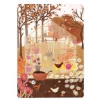 The Lemonbird, kaart A6 `Tuinkas in de herfst`