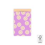 Kadozakje, Medium 12cmx19cm `Smiley`s roze`  ( per stuk )