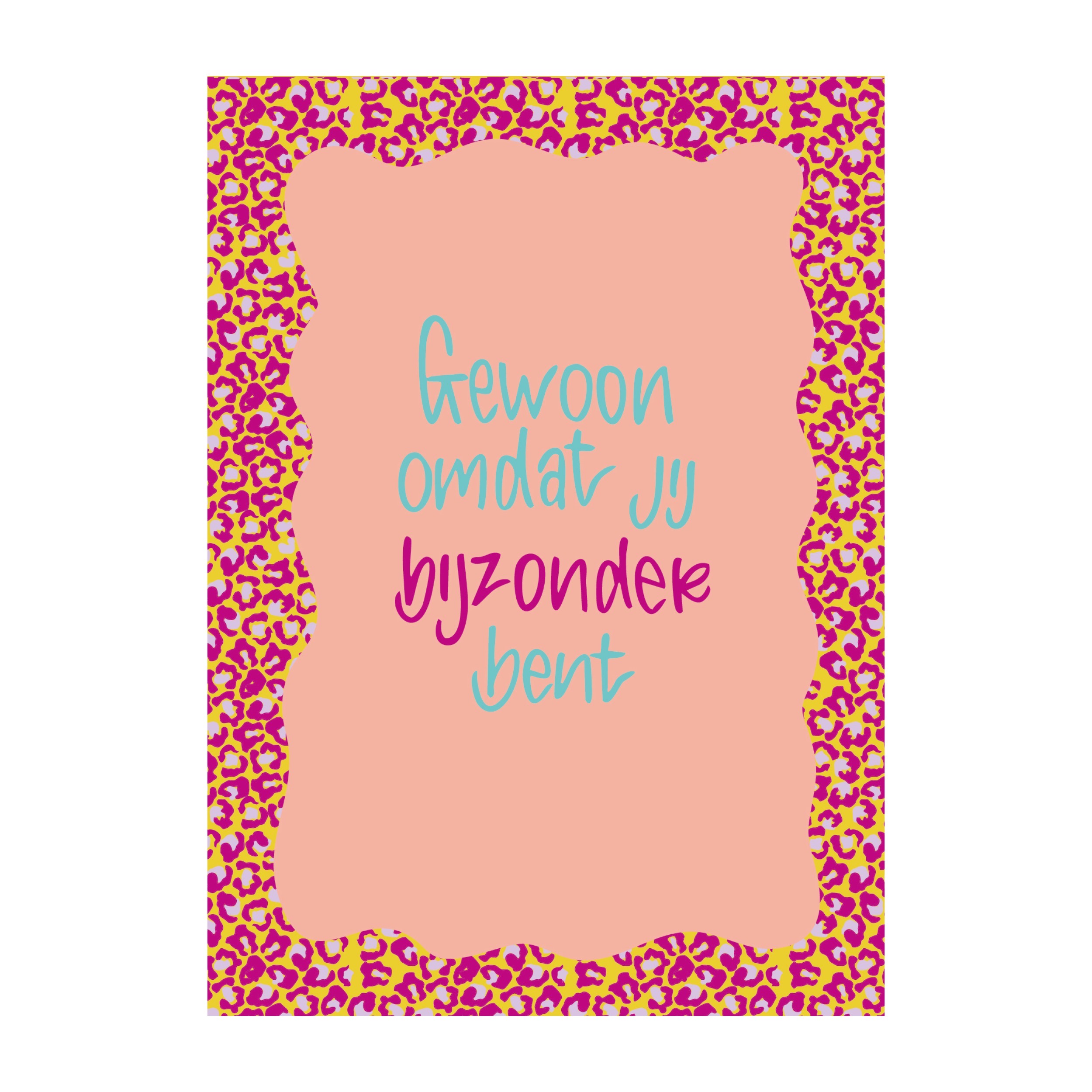 Afbeelding 1 JUDITH maakt , A6 kaart `Gewoon omdat jij bijzonder bent` - Afbeelding 1