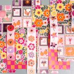 Inpakset zakjes en stickers  `Zomer` zomerse bloemen bohemian