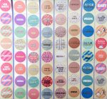 Sticker rond 35mm, kleur en print MEGA MIX  ( mix van 80 stuks ) - Afbeelding 2