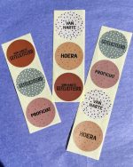 Sticker rond 35mm, kleur en print MEGA MIX  ( mix van 80 stuks ) - Afbeelding 5
