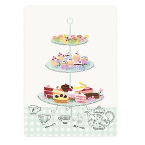 The Lemonbird, kaart A6 `High tea` taartjes