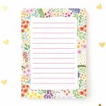 Aniet Illustration, notitieblok `Watercolour bloemetjes`