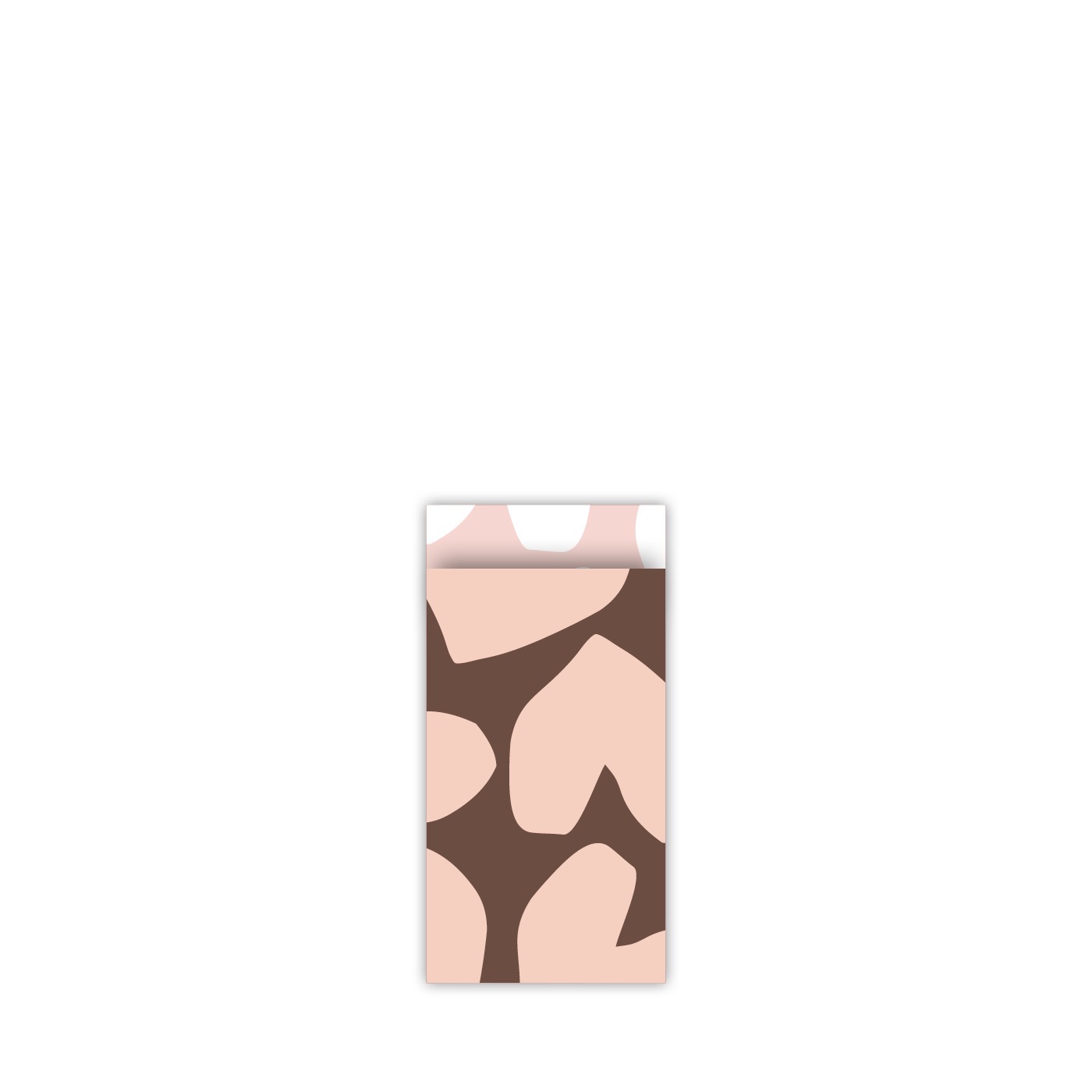Afbeelding 18 Kadozakje, Small 7cmx13cm `Big hearts roze / bruin ` ( per stuk ) - Afbeelding 1