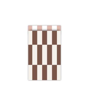 Kadozakje, Medium 12cmx19cm `Duo tone bruin`( per stuk )