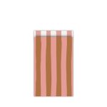 Kadozakje, Medium 12cmx19cm `Lazy stripes` caramel roze`( per stuk )