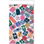 Kadozakje, Medium 12cmx19cm `Kleurrijke kadootjes met strik`( per stuk )