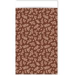 Kadozakje, Medium 12cmx19cm `Takjes op caramel bruine basis ( per stuk )