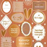 Stickervel A5 met 18 stickers , `Herfst vibes`