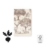 Kadozakje, Medium 12cmx19cm `Bosdieren bruin beige` bietenpulp papier ( per stuk )