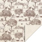 Kadozakje, Medium 12cmx19cm `Bosdieren bruin beige` bietenpulp papier ( per stuk ) - Afbeelding 2