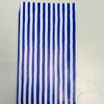 **Kadozakje, Medium 12cmx19cm `Lichtblauw donkerblauw streep` ( per stuk )